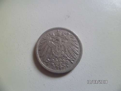 10 PFENNIG 1913 (j) DEUTSCHES REICH COIN
