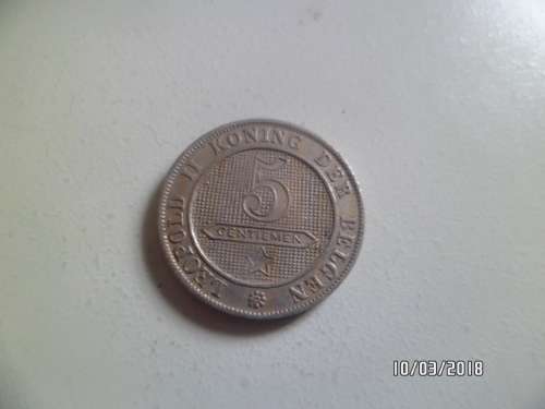 5 Centimes - Léopold II 1895