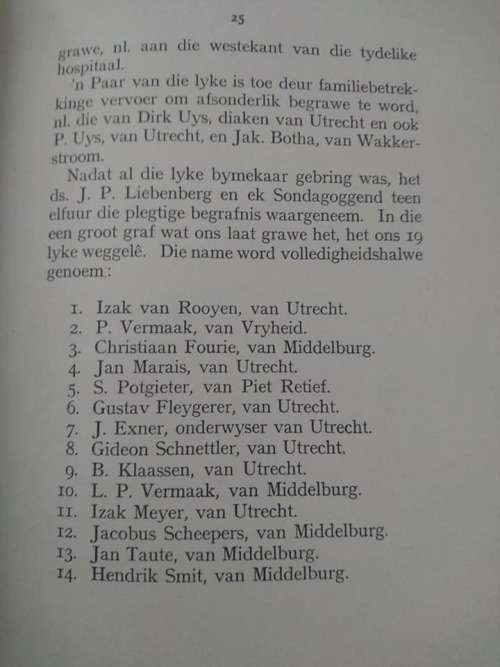 Worsteljare -Ds AJV Burger-Herinneringe van n Veldprediker-Republikeinse Magte-Tweede Vryheidsoorlog