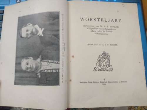 Worsteljare -Ds AJV Burger-Herinneringe van n Veldprediker-Republikeinse Magte-Tweede Vryheidsoorlog