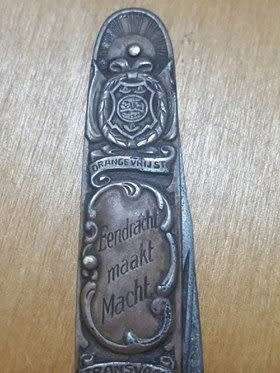 Paul Kruger & Christiaan de Wet Eendracht Maakt Macht Pocket Knife (Solingen Germany)