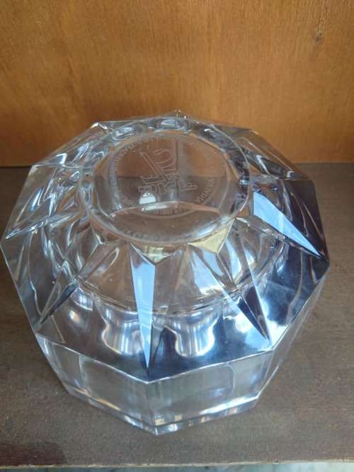 Orrefors SKF 75 Year Annirversary Candy Dish 1982 O.A 4462-321 Heavy Crystal,