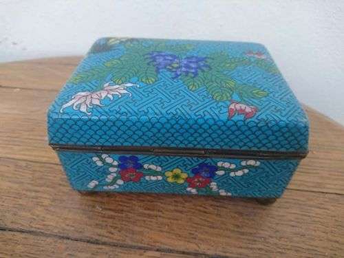 Antique / Chinese / Cloisonne Enamel Trinket Box