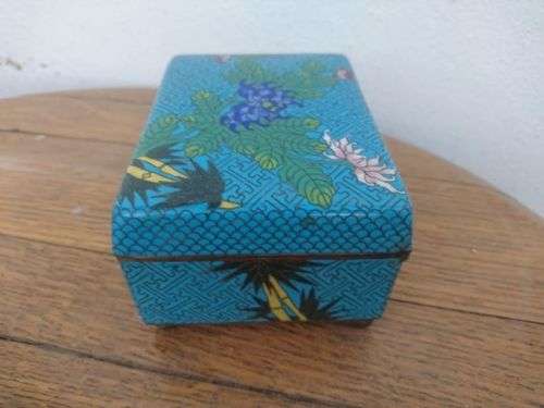 Antique / Chinese / Cloisonne Enamel Trinket Box