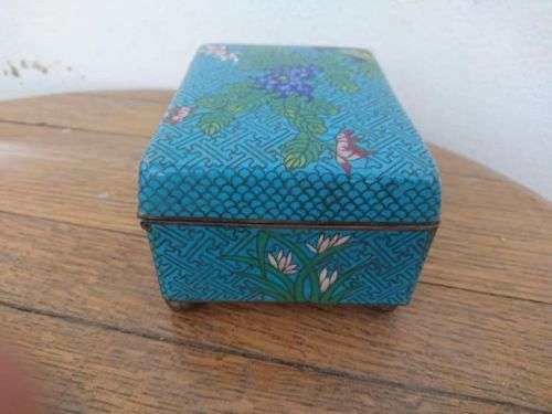 Antique / Chinese / Cloisonne Enamel Trinket Box