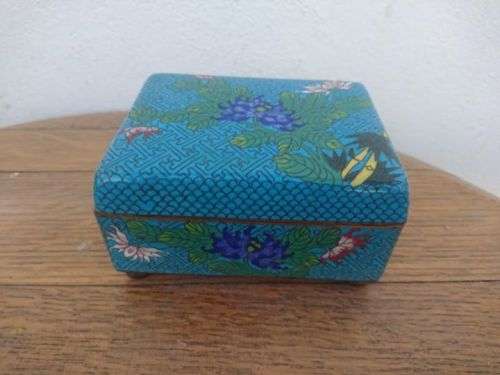 Antique / Chinese / Cloisonne Enamel Trinket Box