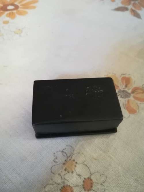 1848 Victorian Paper Mache` Snuff box belonged to John Albert Sinclare also signature inside lid