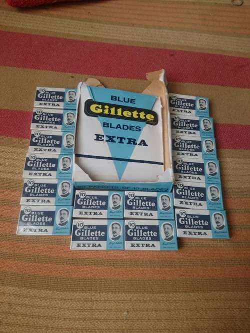 RARE OLD NEW STOCK GILLETTE PACKETS OF BLADES - BID PER PACKET -