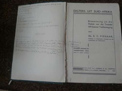 Digters uit Suid-Afrika - Bloemlesing uit die Poesie van die Twede Afrikaanse-Taalbeweging  1935