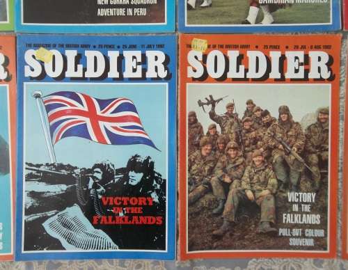 Collection of 17 Soldier Magazines all 1982 FALKLANDS WAR BRITAIN MILITARY MAGAZINE VINTAGE
