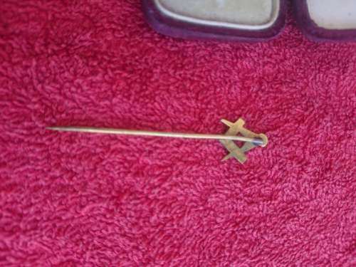 FREE MASON TIE PIN.MIGHT BE GOLD.UNTESTED