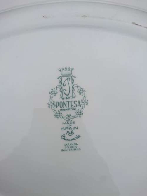 Vintage Pontesa ironstone made in Spain meat plate