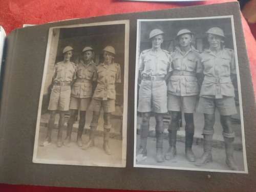 AWESOME FIND A WW2 PHOTO ALBUM WITH A POW STALAG IVB-concentration camp COPY BOOK