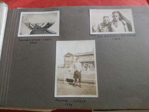 AWESOME FIND A WW2 PHOTO ALBUM WITH A POW STALAG IVB-concentration camp COPY BOOK
