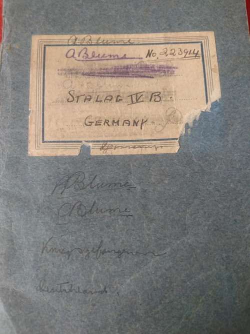 AWESOME FIND A WW2 PHOTO ALBUM WITH A POW STALAG IVB-concentration camp COPY BOOK