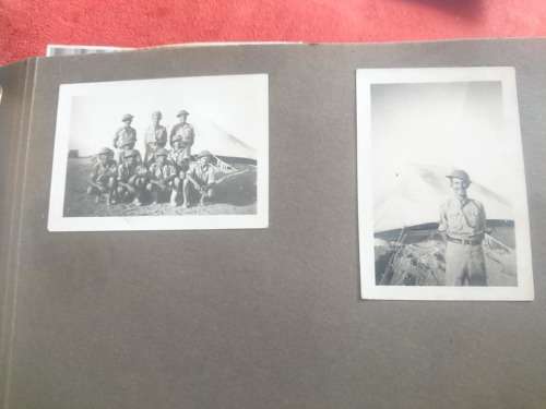 AWESOME FIND A WW2 PHOTO ALBUM WITH A POW STALAG IVB-concentration camp COPY BOOK