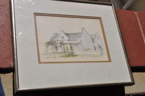 GRETCHEN THACKWRAY,ORIGINAL WC,COTTAGE SCENE