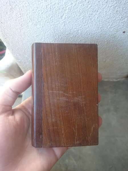 lovely vintage handmade money holder/secret storage in the shape of a book