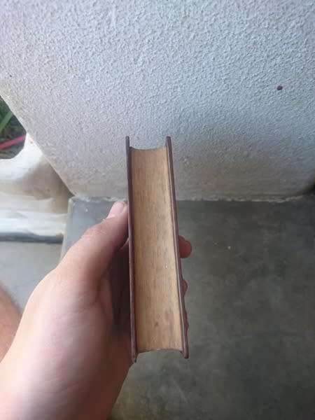 lovely vintage handmade money holder/secret storage in the shape of a book