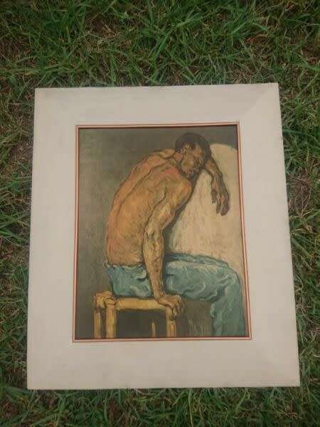 Stunning vintage canvas framed print
