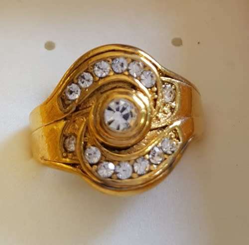 GOLD FILLED STAINLESS STEEL WEDDING RING # 7