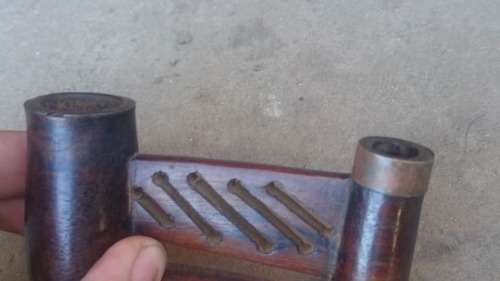 RARE FIND FOR THE PIPE COLLECTORS, BOER WAR PIPE MADE AS P.O.W.SADLY NOT SIGNED.