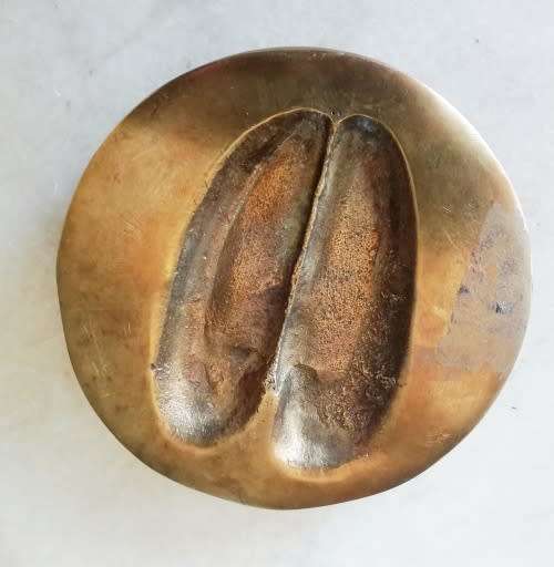 RARE!!!!Brass B.W. Genis KUDU  Foot Print - See Description
