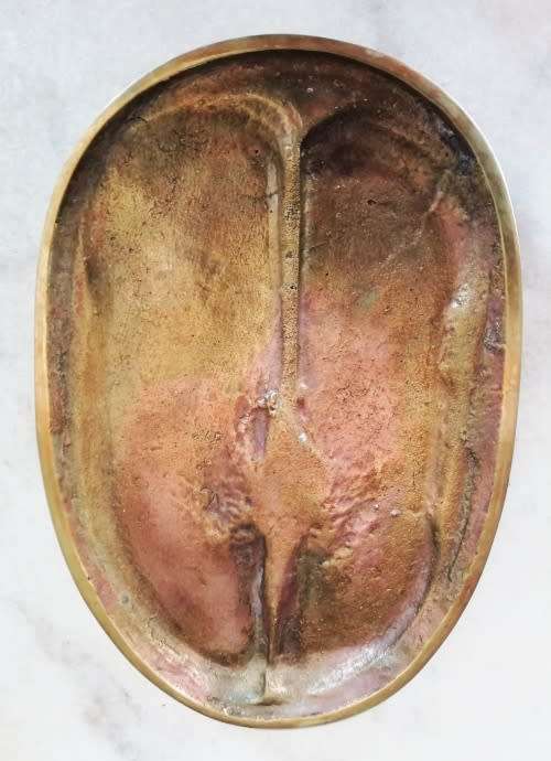 RARE!!!!Brass B.W. Genis  GIRAFFE  Foot Print - See Description