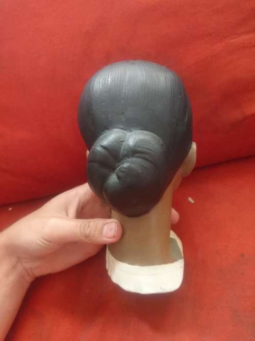 BEAUTIFUL 1950,s VINTAGE LARGE BOY AND GIRL POLYNESIAN FIGURINES HEADS BID PER ITEM