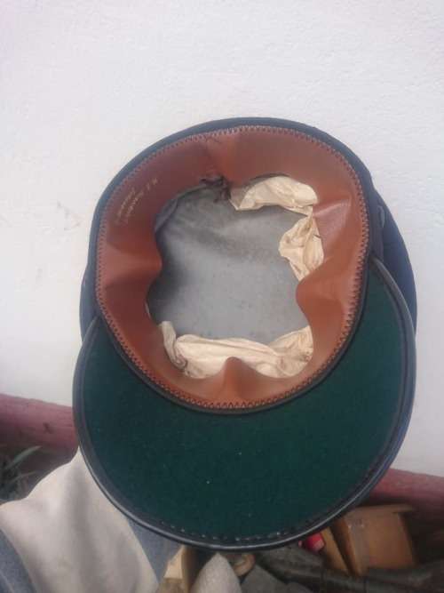 Scarce Vintage Black SAR Cap..HJ Henochsberg, Johannesburg...