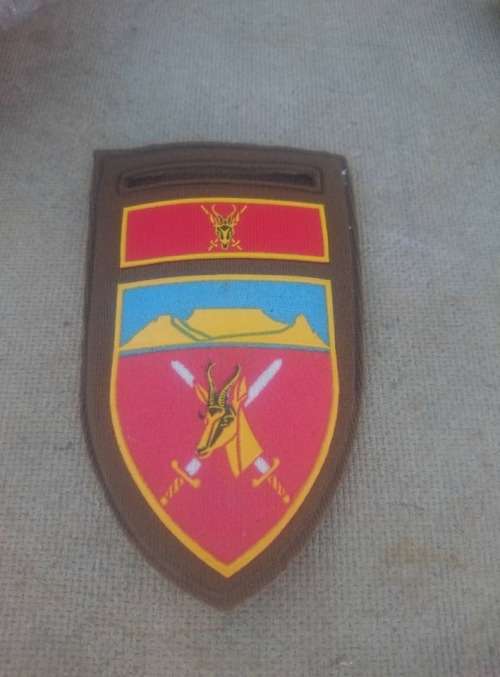 Western Cape Comd tupper flash,pins intact