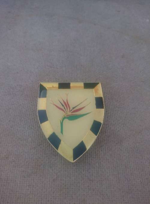 SADF .. 6 SAI BN. SHOULDER flash 3 pins in tack