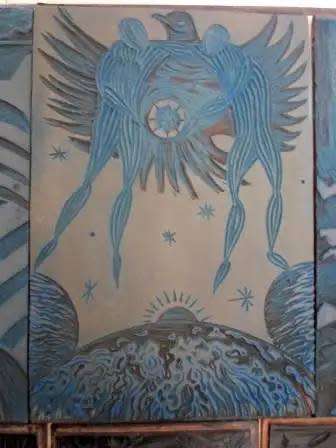 AMAZING FIND!!! 6 X RICHARD RHODE LINOCUT PRINTING BLOCKS