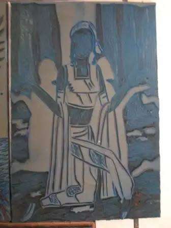 AMAZING FIND!!! 6 X RICHARD RHODE LINOCUT PRINTING BLOCKS