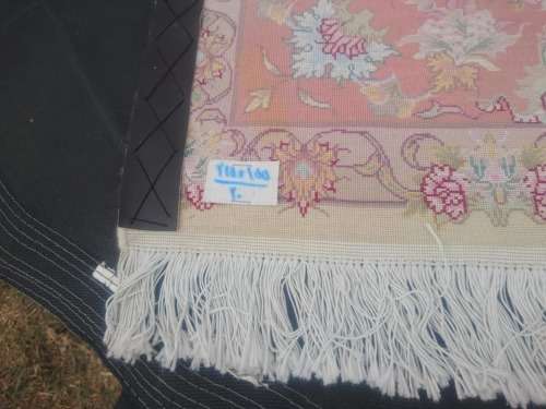 persian floweral Tabriz silk touch and cotton base size 155*215cm.