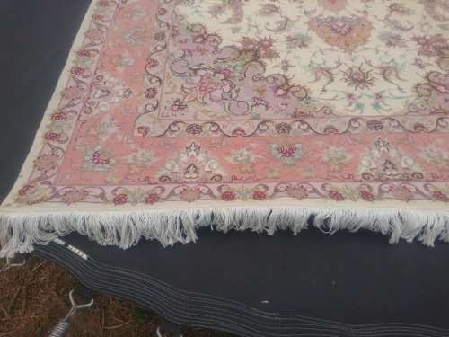 persian floweral Tabriz silk touch and cotton base size 155*215cm.