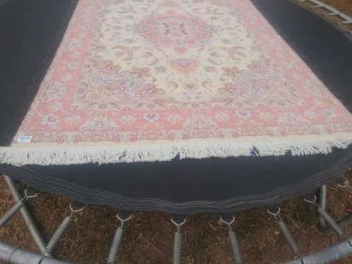 persian floweral Tabriz silk touch and cotton base size 155*215cm.