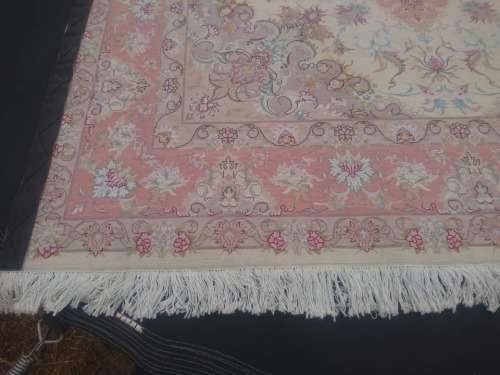 persian floweral Tabriz silk touch and cotton base size 155*215cm.