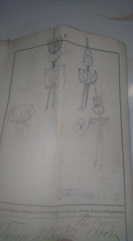 SOLDIERS ACCOUNT BOOK DATED 1821