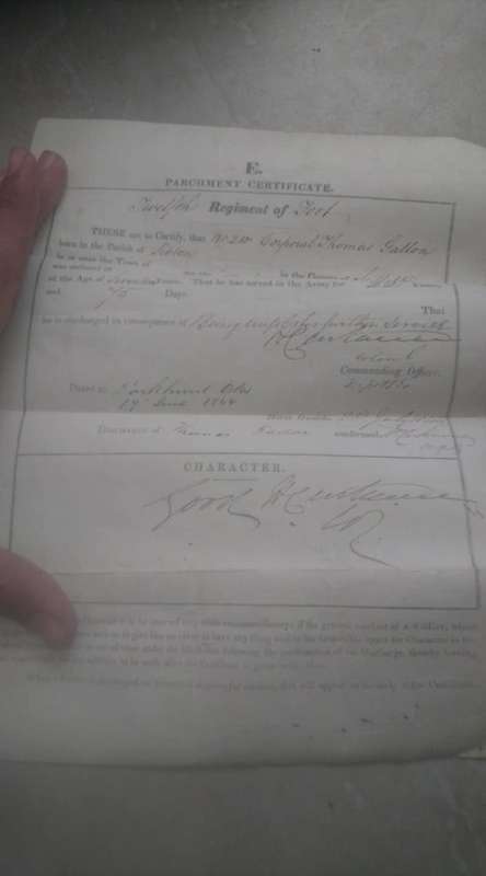 SOLDIERS ACCOUNT BOOK DATED 1821