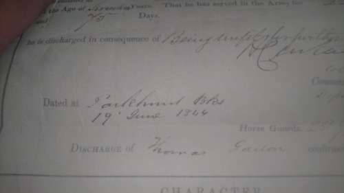 SOLDIERS ACCOUNT BOOK DATED 1821