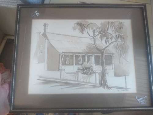 ORIGINAL FRAMED WATERCOLOR PAIINTING
