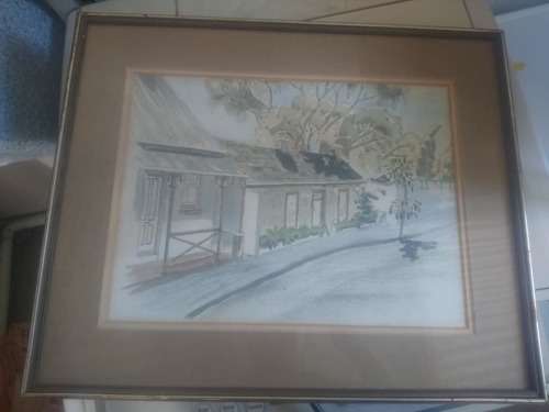 ORIGINAL FRAMED WATERCOLOR PAIINTING