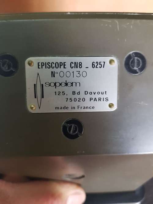 Amazing Vintage Tank Episcope. Marked