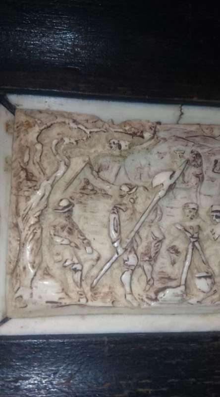 The frame is 19ThC. The plaque looks 17 thC.