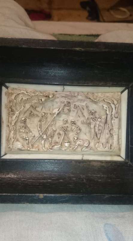 The frame is 19ThC. The plaque looks 17 thC.