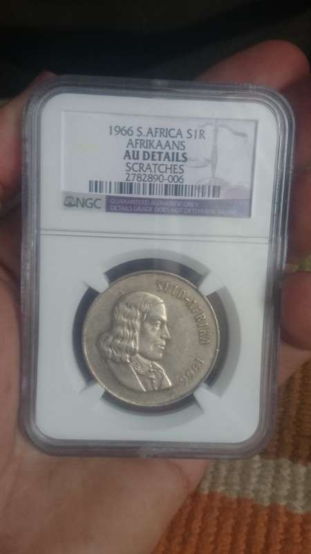 1966 TAGG EAR AU DETAILS NGC GRADED SILVER ONE CENT COIN