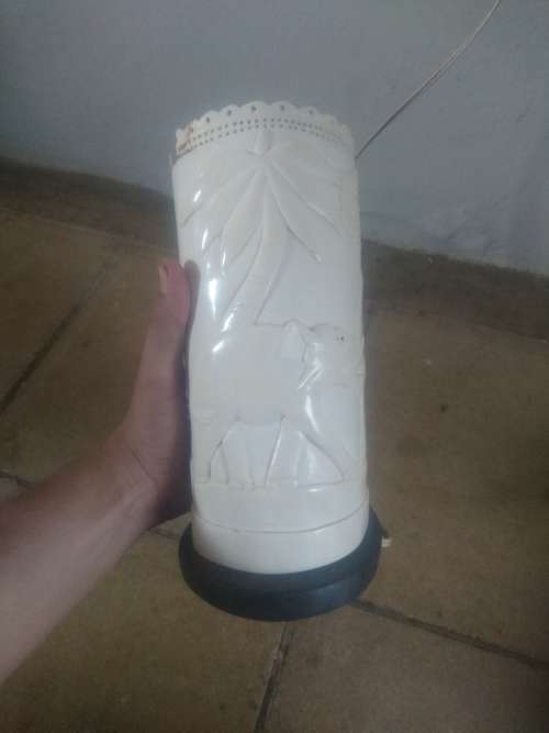 Stunning Old carved Lamp