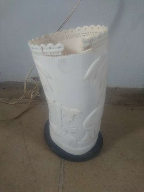 Stunning Old carved Lamp