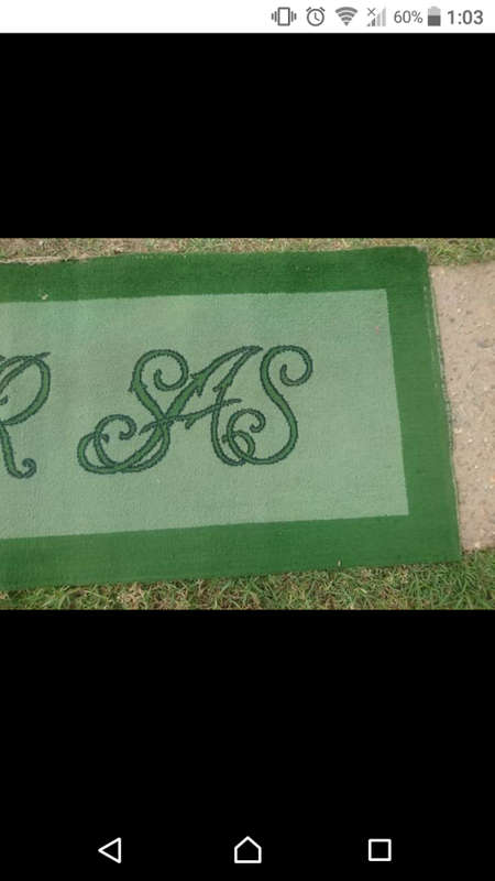 RARE FIND A ORIGINAL VINTAGE SAR CARPET.FAIR CONDITION